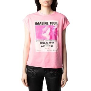 Zadig & Voltaire Womens  Cecilia Hc Concert Imagine Tou T-Shirt